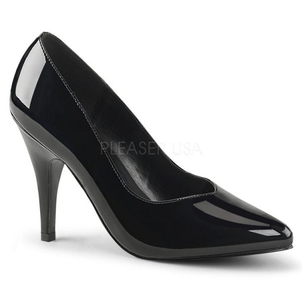 4″ Heel Black Patent Wide Width Shoes