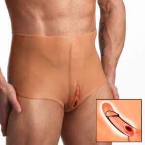 Pussy Panties Silicone Vagina + Ass Panties - Large Small and Medium Code: AH213-S /M/ L